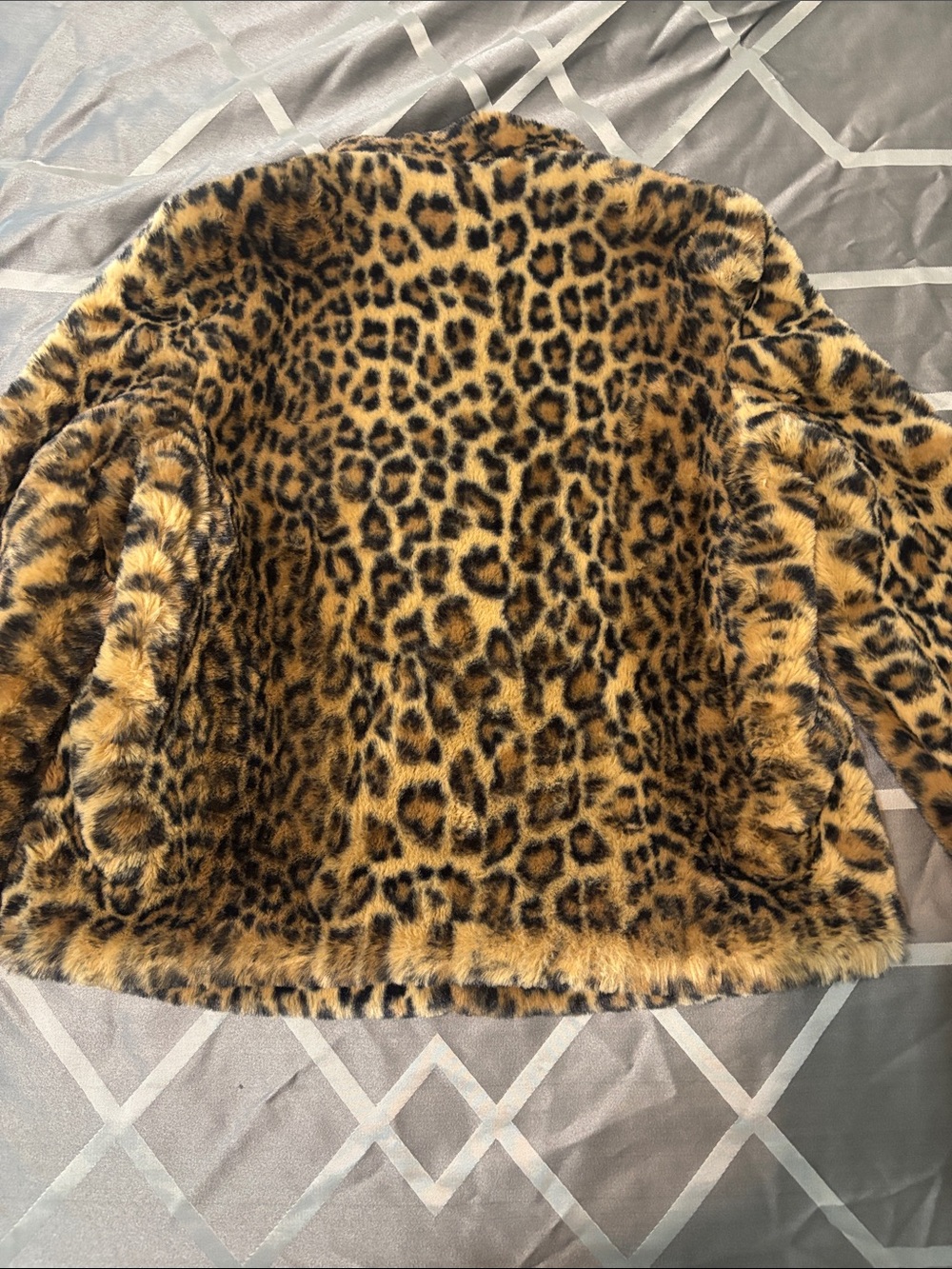 Zara Jacket Faux Fur Leopard Print Size S TRF Collection - Picture 2 of 11